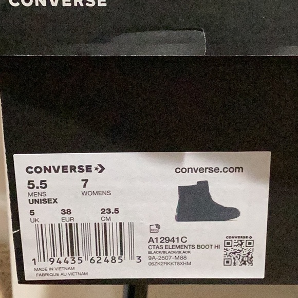 Converse CTAS Hightop Elements Boots - Size 7.5 - Picture 7 of 7